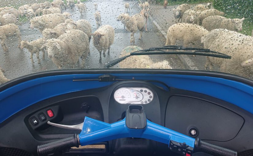 Stau auf dem Land